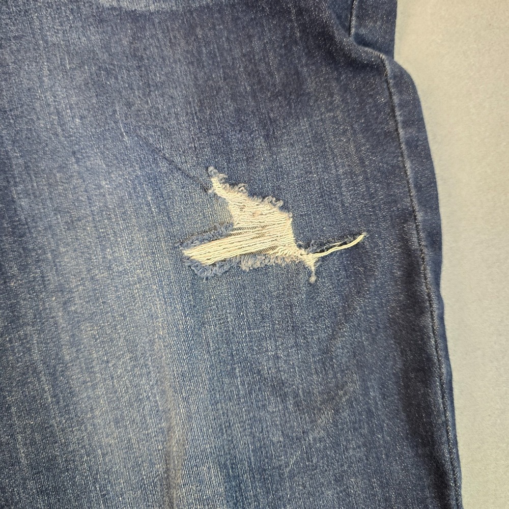SO Women Super High Rise Jegging Jeans Size 13 Dark Wash Distressed Raw Hem - Picture 11 of 12